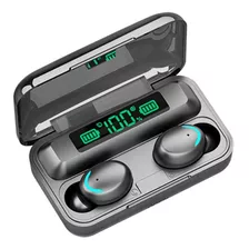 Audífonos In-ear Gamer Inalámbricos Bluetooth F9-5 Negro Con Luz Azul Marino