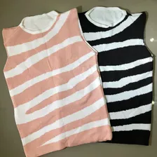 Cropped Tricot Zebra