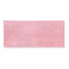 Tapete Banheiro Microfibra Bolinha Antiderrapante Macio Cor Rosa