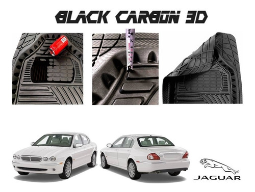 Tapetes Premium Black Carbon 3d Jaguar X-type 2000 A 2009 Foto 4