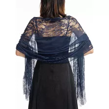 Elegante Vestido De Noche Bordado, Chal De Fiesta, Para Muje