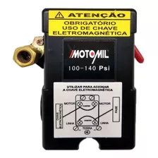 Pressostato Automático 100-140lbf 4 Vias C/ Alavanca Motomil