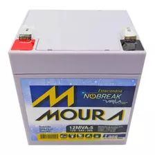 Bateria Moura Nobreak Alarmes Estacionaria 12v 5ah Selada