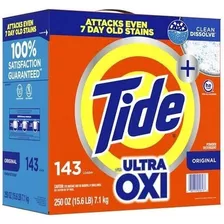 Detergente En Polvo Tide Ultra Oxi 7.1 Kg 143 Lavadas