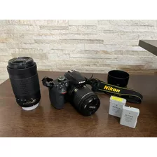 Kit Nikon D3400 + Lentes + Bateria + Bolsa