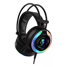 Headset Aoas Gamer Cabo Nylon Conector P2 E Usb Led As-90