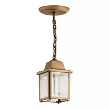 Pendente Luminaria Teto Colonial Vintage Externo Interno Cor Ouro Velho 110v/220v