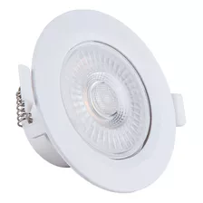 Spot Led Embutir Gesso 7w Direcionável Pronto Pra Instalar