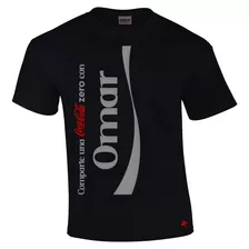 Playera Personalizada Con Tu Nombre Coca Cola Zero C/envío