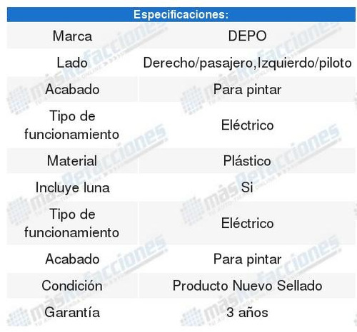 Par De Espejos Depo Sentra 13 A 16 Foto 3