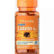 Puritans Pride | Lutein With Zeaxanthin | 6mg | 200 Softgels