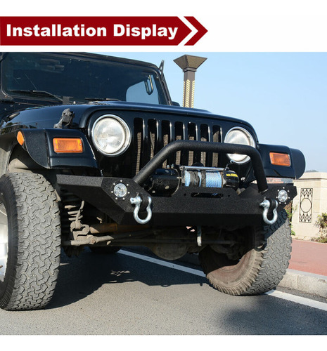 Rock Crawler Front Bumper For 87-06 Jeep Wrangler Tj Yj  Eem Foto 6