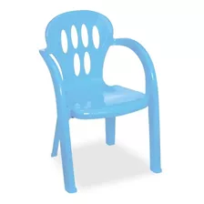Kit 10 Cadeira Infantil Plastica Para Criança Azul Ou Rosa