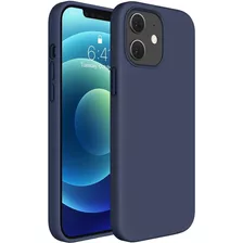 Capa Capinha Aveludada Compatível iPhone 12 + Pelicula Vd 9d