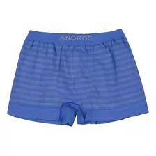 Boxer Andros Algodón Multirayas Sin Costura A. 5244 T. S/xxl