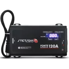 Fonte Nova 120a Stetsom Scs Amperímetro Display Infiniti 12v