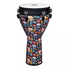 Meinl Jd14da Djembe 14 Pulgadas Tambor Diseño Día De Muertos Color Multicolor