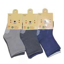 Calcetines De Bambú Antideslizante Para Niños (6 Pares) 