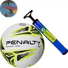 Kit Bola Penalty Futsal Rx500 + Bomba De Ar