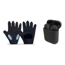 Guantes Gimnasio Pesas Deporte + Audifonos Inalambricos I12