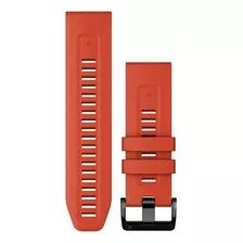 Pulseira De Relógio Quickfit Garmin Fenix 26 Mm De Largura De Silicone 5 Cm Cor Vermelha