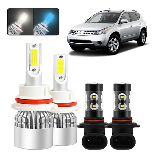 9007 Kit De Focos Led De 4 Lados 6000k 11000lm Para Nissan Nissan Murano