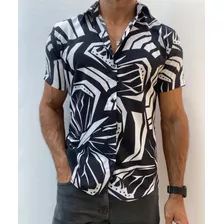 Camisa Listrada Preta E Branca 