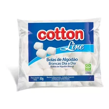 Bolas De Algodão Cotton Line - Kit C/80 - 30g