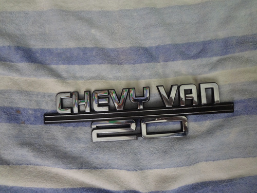 Emblema Lateral Chevrolet Chevy Van 20 Original Foto 8