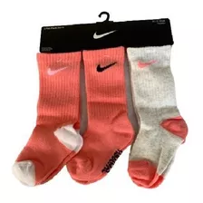 Medias Para Niña/o Nike 3 Pares Talle 18-23