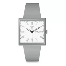 Reloj Swatch What If... Gray? Bioceramic So34m700 Suizo Color De La Malla Gris Color Del Fondo Blanco