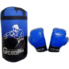  Costal Boxeo Saco Infantil Niño + Guantes De 2 A 12 Años