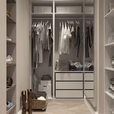 Projeto De Closet Planejado Com Plano De Corte 3d