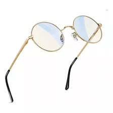 Lentes Redondos Gafas Mujer Hombre Vintage Retro + Funda 