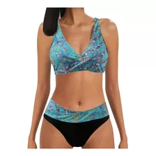 Conjunto De Ropa De Playa Con Estampado De Traje De Baño Par