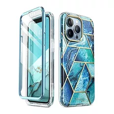 Funda Para 13 Pro Delgado Elegante Diseño Océano Azul