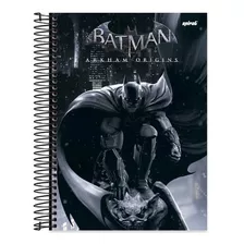  Spiral Caderno Universitário Capa Dura Marvel 160 Folhas Listradas / Pautadas 10 Assuntos Unidade X 1 20cm X 27.5cm Batman