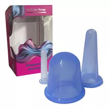 Kit 3 Ventosa Para Massagem Facial E Corporal Vácuo Silicone