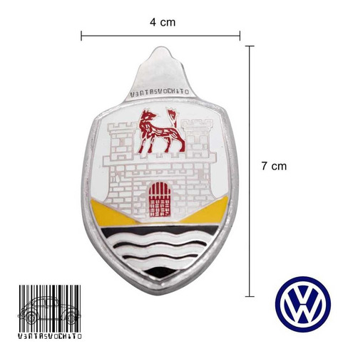 Emblema Blasn Escudo Cofre Vocho Sedan Vw Foto 2