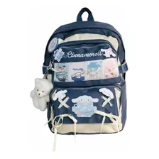 Mochila Importada Cinnamoroll Con Accesorios