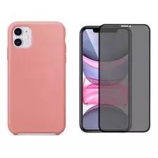 Capa Capinha Silicone Case Para iPhone 12 Mini + Privacidade