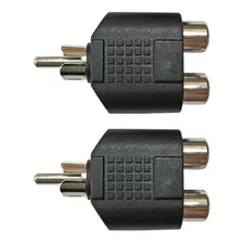 Adaptador 2xrca Fêmea/rca Macho Plástico Wireconex Kit 2 Un.