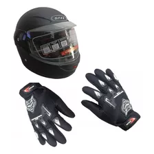 Combo Cascos + Guantes De Moto