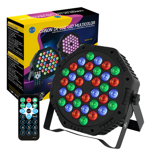 Cañon De Leds Trixter 36x1 Par Audio Rítmico Multicolor Fiestas