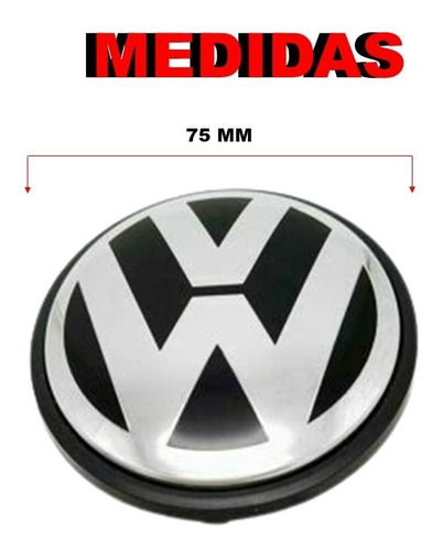 Par De Centros De Rin Volkswagen Touareg 2004-2017 75 Mm Foto 2