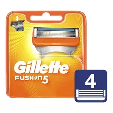 Carga Para Aparelho De Barbear Fusion5 4 Unidades Gillette