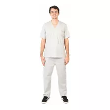 Blusa Pijama Cirúrgico Masculina Profissionais Saúde Cinza