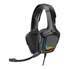 Audífonos Gamer Onikuma K20 Negro Con Luz Rgb 