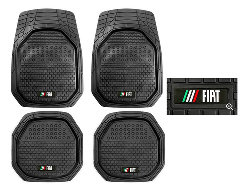 Tapetes Charola Color 3d Logo Fiat Uno 2013 A 2018 2019 2020 Foto 8