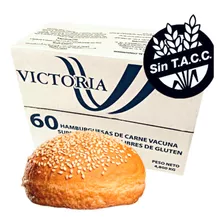 60 Hamburguesas 83 Gramos Victoria + Pan Con Semillas + Ade.